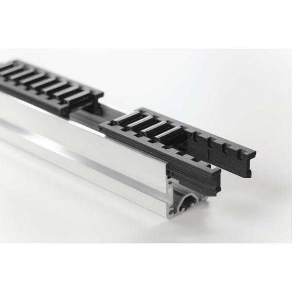 Roller Track 100 D4-12.5 ESD, black similar to RAL 9005