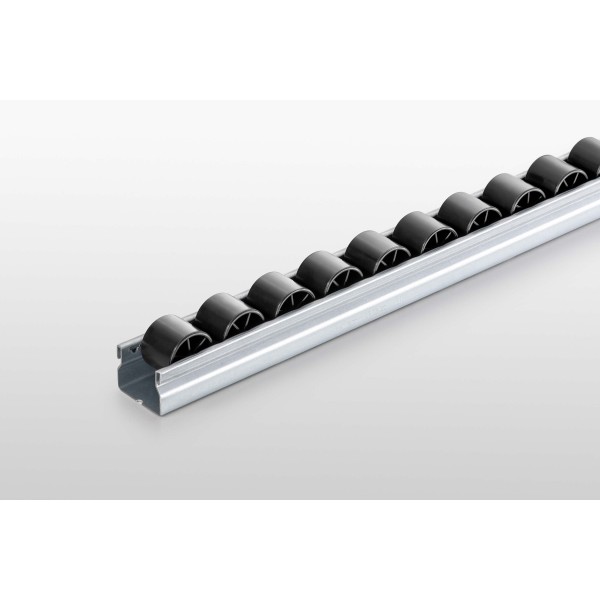 Roller conveyor St D30 T1 ESD, black similar to RAL 9005