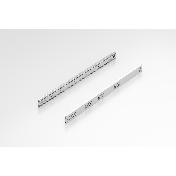 Teleskopschiene 12,7x45,7 L600 mit Soft Close, Vollauszug, verzinkt