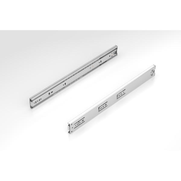 Teleskopschiene 12,7x45,7 L450 mit Soft Close, Vollauszug, verzinkt