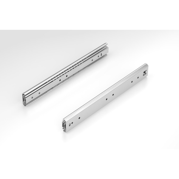 Telescopic Rail heavy duty 19.1x53.1 L400, over extension, bright zinc-plated