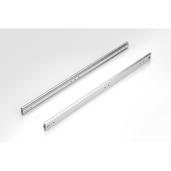 Telescopic Rail heavy duty 19.1x53.1 L900, over extension, bright zinc-plated