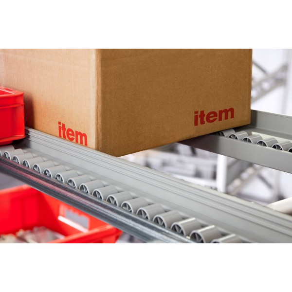 Roller Conveyor St Guide Rail e 65, grey similar to RAL 7042