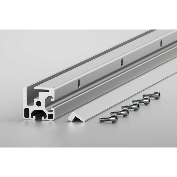 Klemmprofil 8 40x40, natur, Zuschnitt