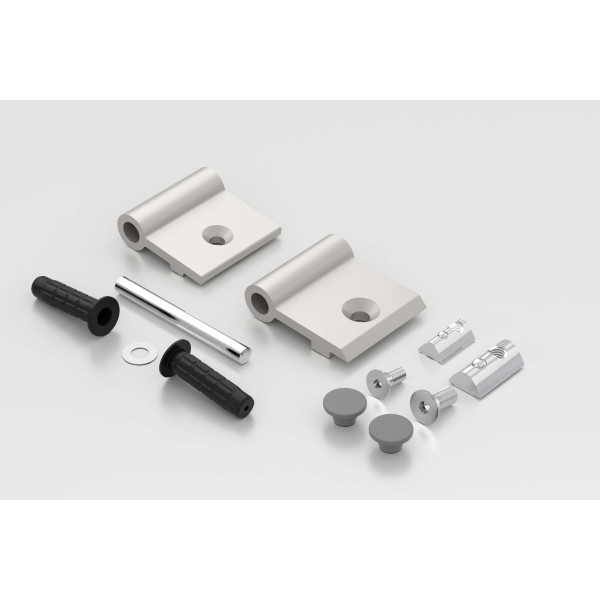 Hinge 6/8 Al PP4, light duty
