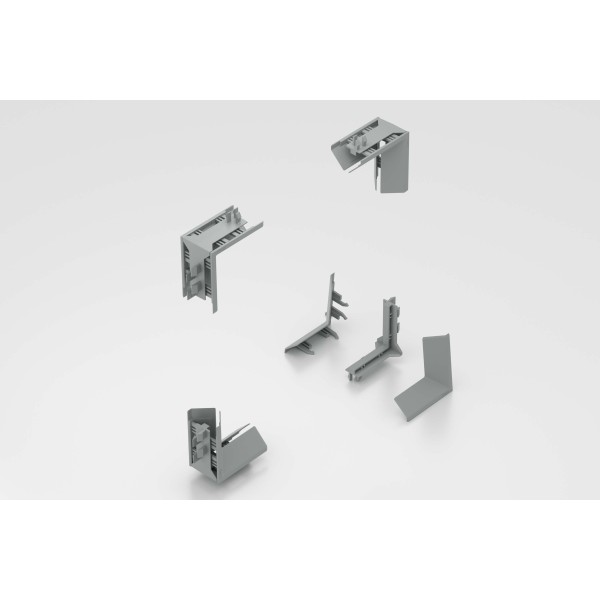 Panel-Fixing Strip 8 K 4-5mm, Corner Set