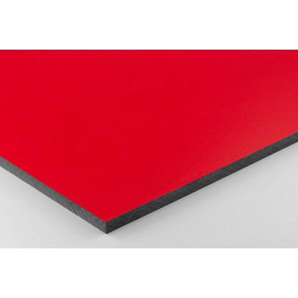 Plastic 4mm, red, similar to RAL 3000