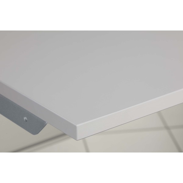 Tischplatte 25-1500x750 kunststoffbeschichtet, grau ähnlich RAL 7035