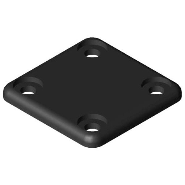 Conduit Cap 40x40, black