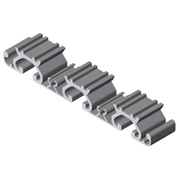 Support Profile 120 with grooves 8, natural, Cutting