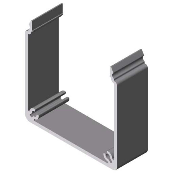 Conduit Profile U 60x60 SE, natural, Cutting