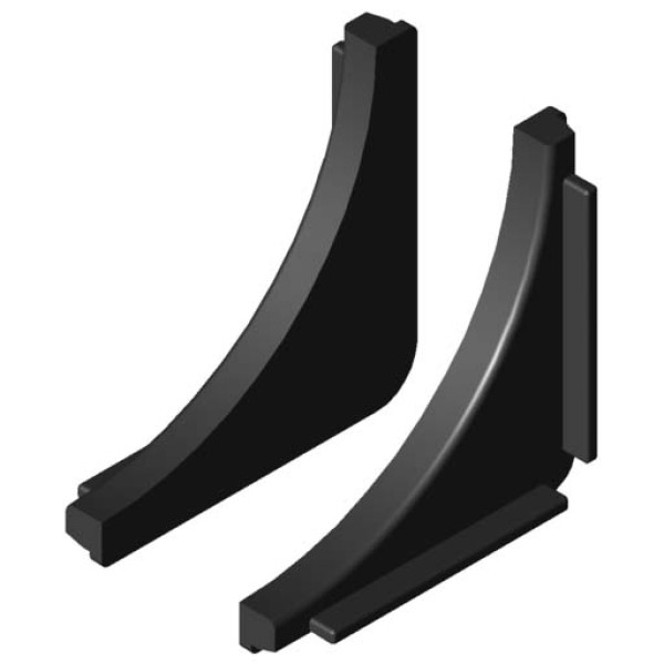 Conduit Inside Corner, Lid, black