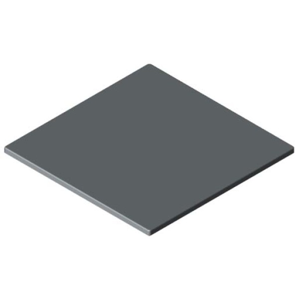 Kanal-Abdeckkappe 80x80 K, grau ähnlich RAL 7042