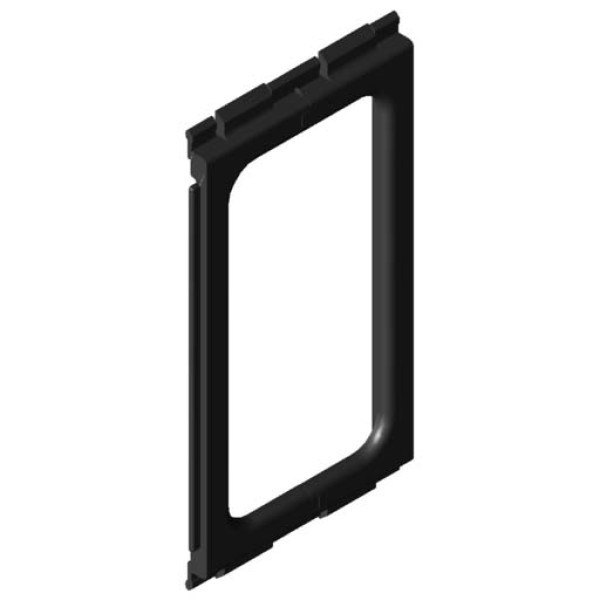 Durchführung Wand 160-80, schwarz