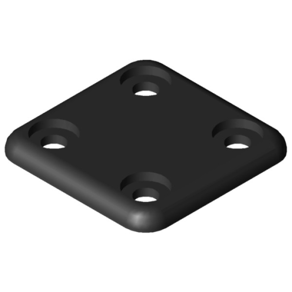 Conduit Cap 30x30, black