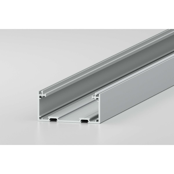 Conduit Profile U 80x40 D80 K, grey similar to RAL 7042, Cutting