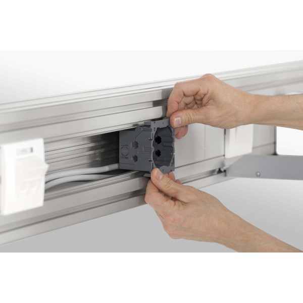 Mounting Box K76 1 Gang, grey
