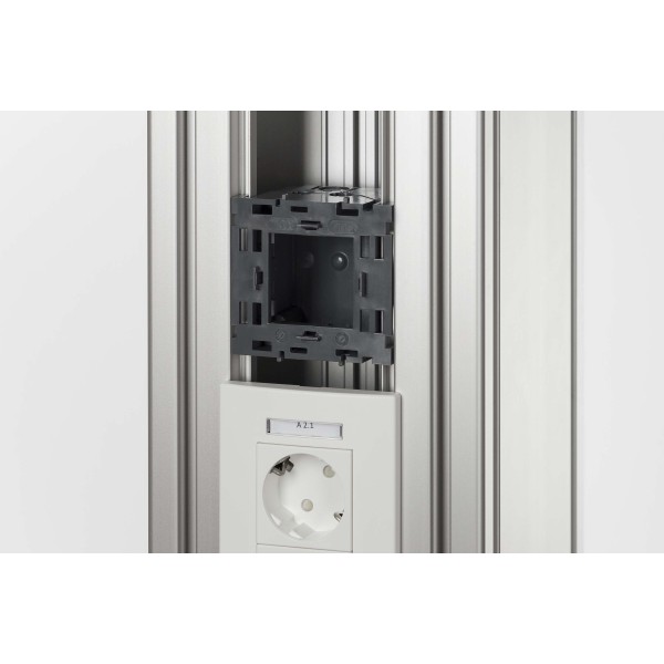 Mounting Box K76 M45 1 Gang, grey