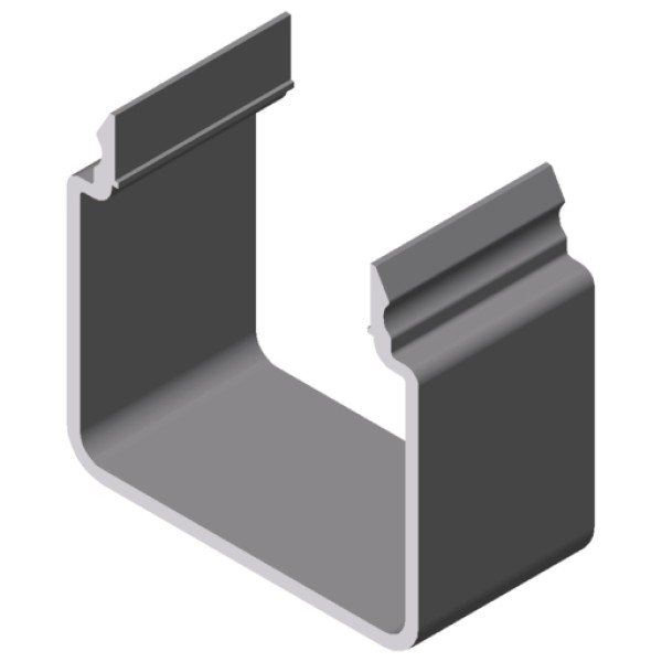 Conduit Profile U 40x40 E, natural