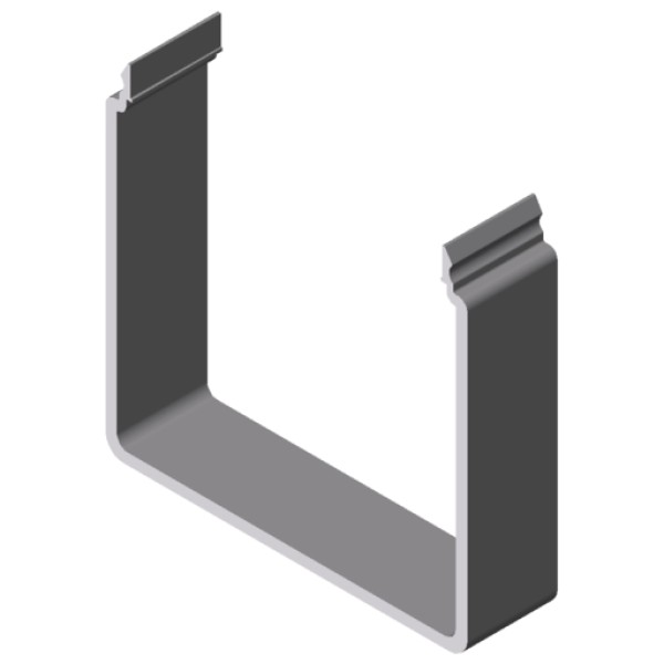 Kanalprofil U 80x80 E, natur, Zuschnitt