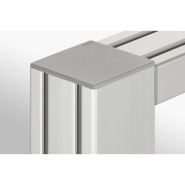 Radien-Dichtung 8 80x40 R40, grau ähnlich RAL 7042