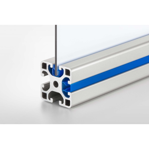Abdeck- und Einfassprofil 8, blau ähnlich RAL 5010