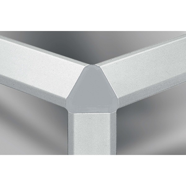 Fastener Cap 8 40x40-45°, grey similar to RAL 7042
