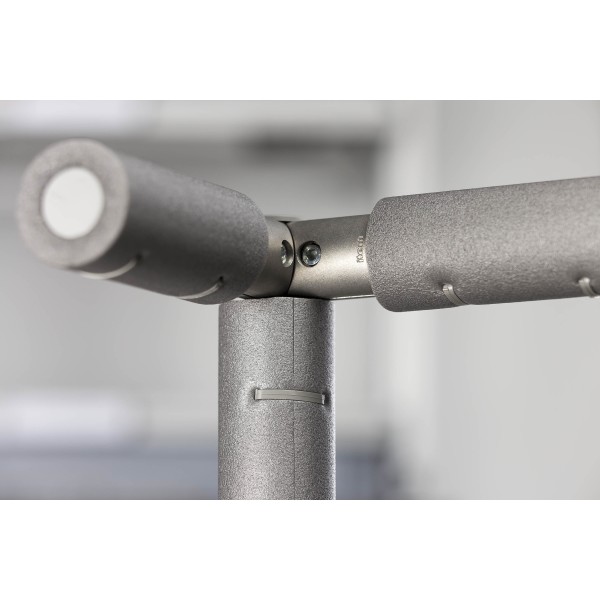 Tube Protector D30 Fixing Clip, grey similar to RAL 7042