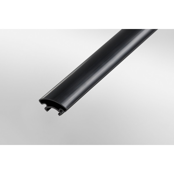 Protective Profile D30 R28-90° ESD, black similar to RAL 9005