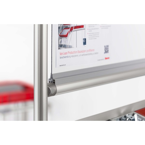Panel-Fixing Strip D30 1-4mm, grey similar to RAL 7042