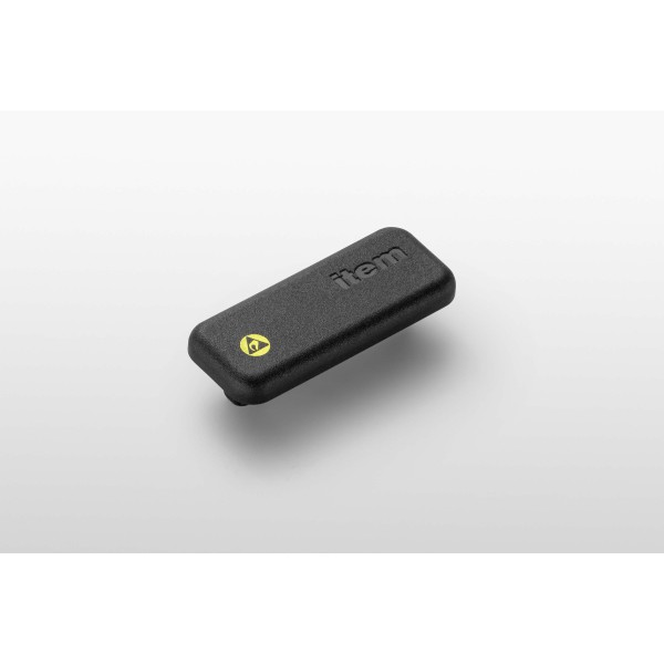 Cap 8 40x16 ESD, black