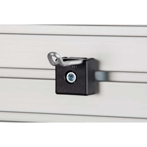 Hook 8 40x20, black similar to RAL 9005