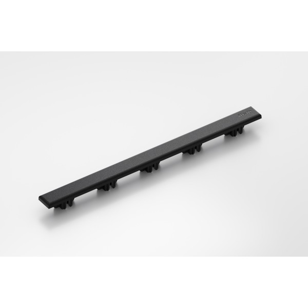 Cap, Groove Plate Profile 8 200x14, black similar to RAL 9005