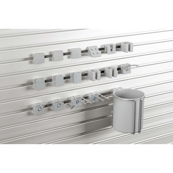 Hook and Holder Assortment, grey similar to RAL 7042