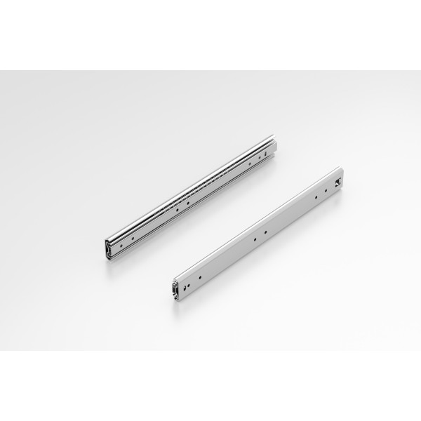 Telescopic Rail heavy duty 19.1x53.1 L600, over extension, bright zinc-plated