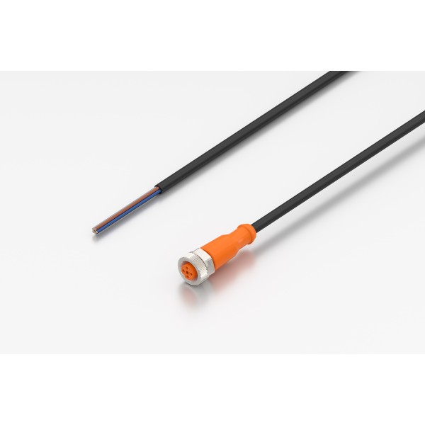 Sensor/Actuator Connection Cable 5m M12 5P, Female Connector, A-coded, black