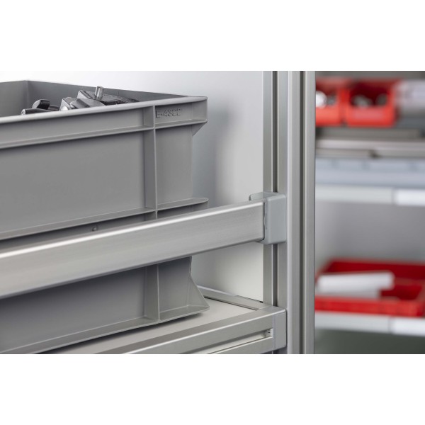 Retaining Bracket 8 40x16, grey similar to RAL 7042