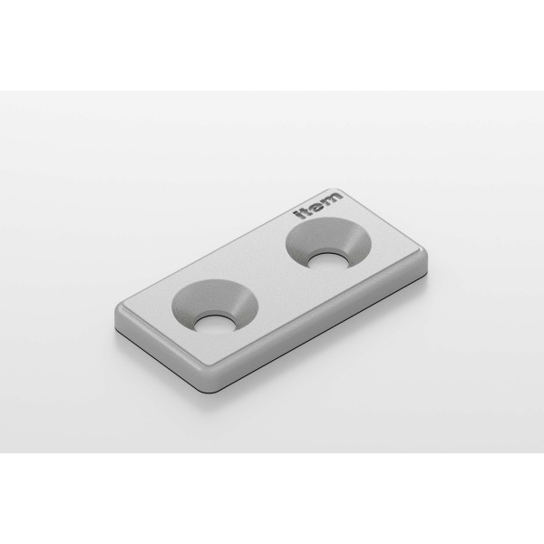 Lasche 5 20, weißaluminium ähnlich RAL 9006