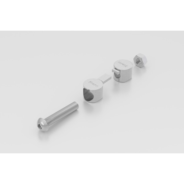 Universal-Butt-Fastening Set 8, bright zinc-plated