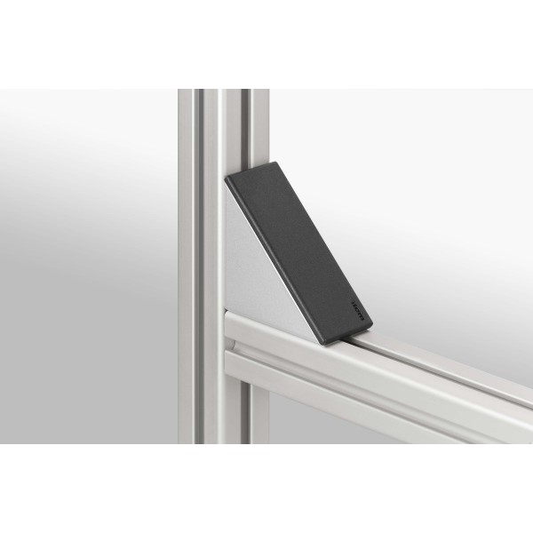 Angle Bracket Cap 8 80x80, black