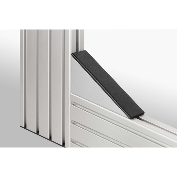 Angle Bracket Cap 8 160x80, black