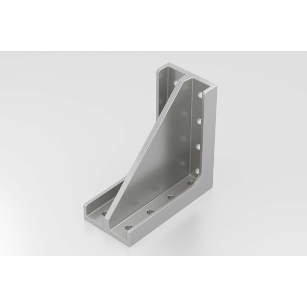 Winkel 8 160x160 AI M8, weißaluminium ähnlich RAL 9006