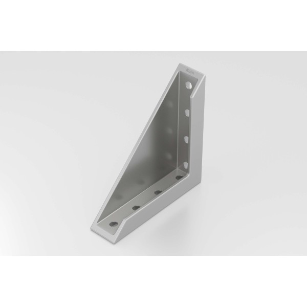 Winkel 8 160x160-40 Al M8, weißaluminium ähnlich RAL 9006
