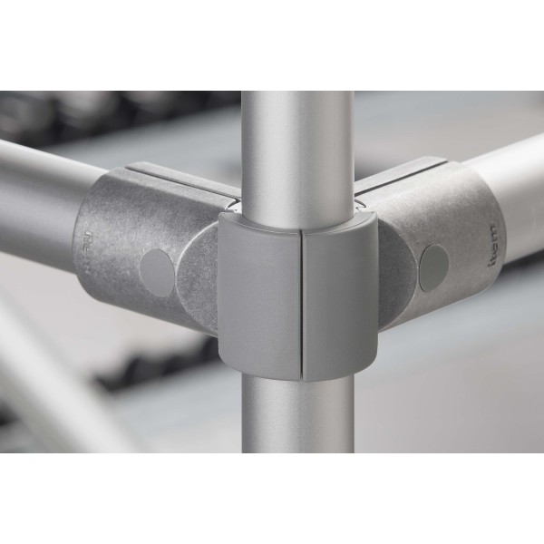Tube Adapter Cap D30, grey similar to RAL 7042