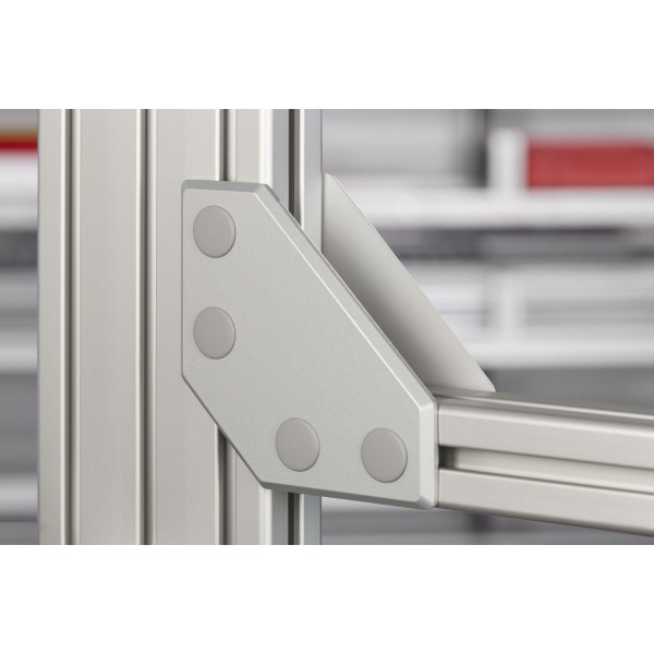 Automatic Flat Bracket Set 8 120x120 Al