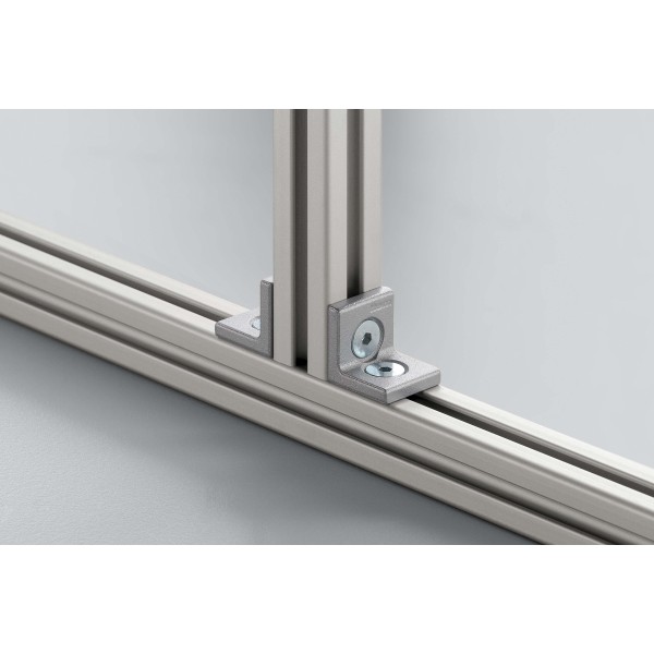 Winkel 5 20, weißaluminium ähnlich RAL 9006