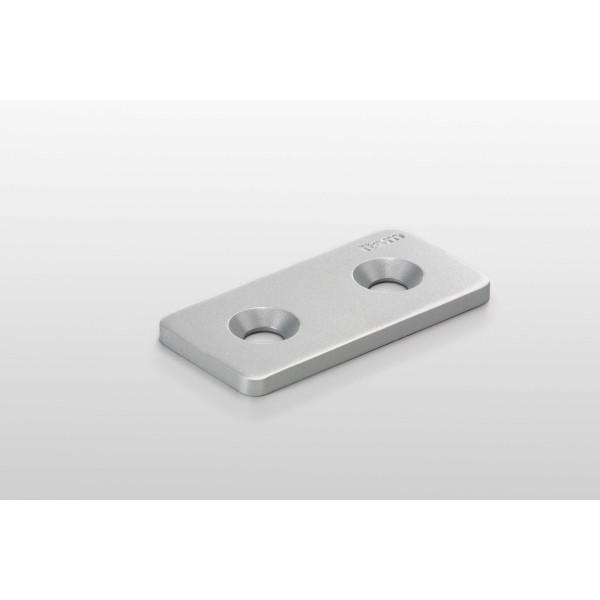 Lasche 8 80x40 St, weißaluminium ähnlich RAL 9006