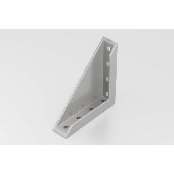 Winkel 6 120x120-30 Al M6, weißaluminium ähnlich RAL 9006