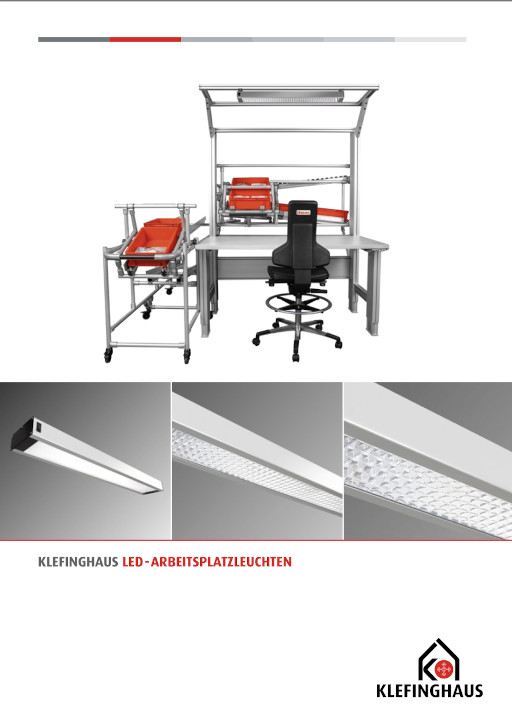 Unsere Broschüre “Klefinghaus LED-Arbeitsplatzleuchten”